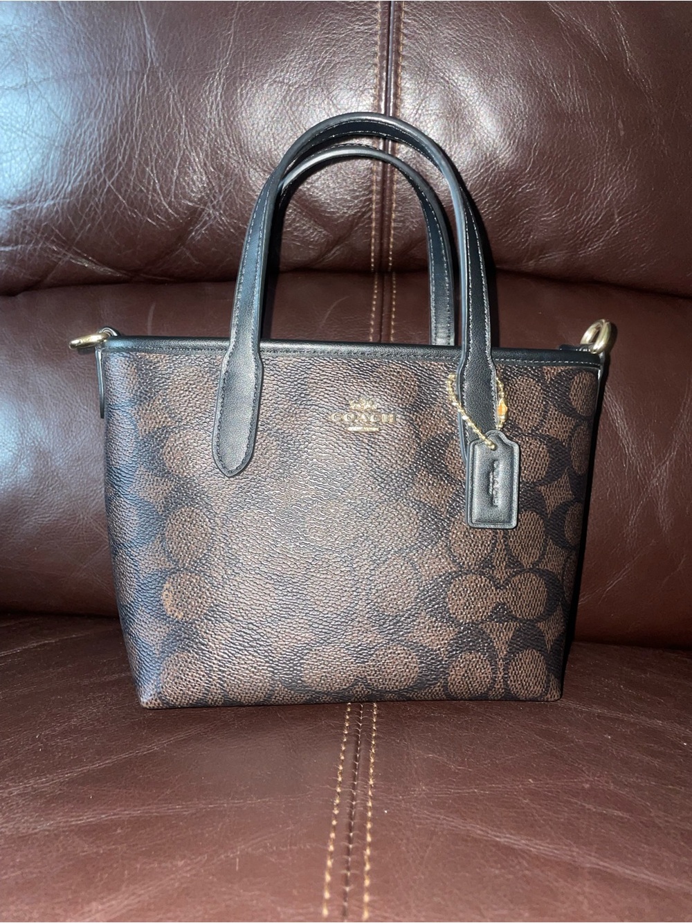 Coach Signature mini city tote